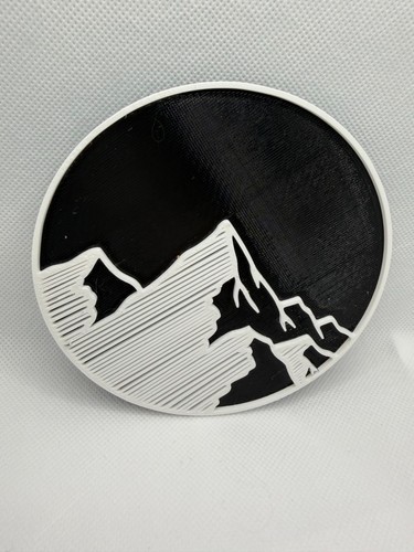 Mountain rear door - mountain, badge