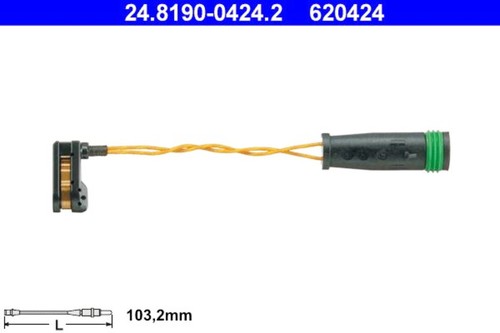 Ate brake pad wear warning - brake,