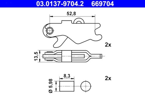 Parking brake shoes accessory - brake,
