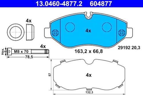 Disc brake pad set ate - disc,