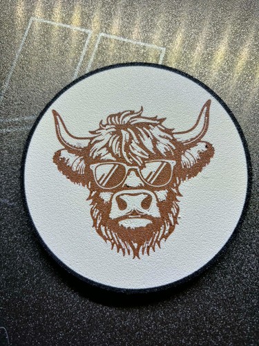 Highland cow badge for - badge,